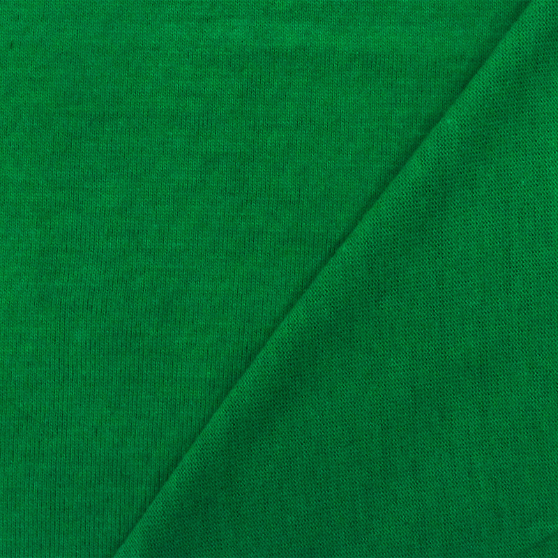 School Green Solid Stretch Jersey Knit Fabric