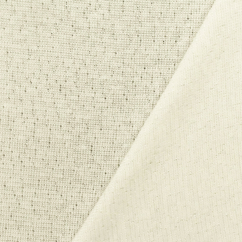 Pearly Ivory-White Texture Stretch Rib Knit Fabric