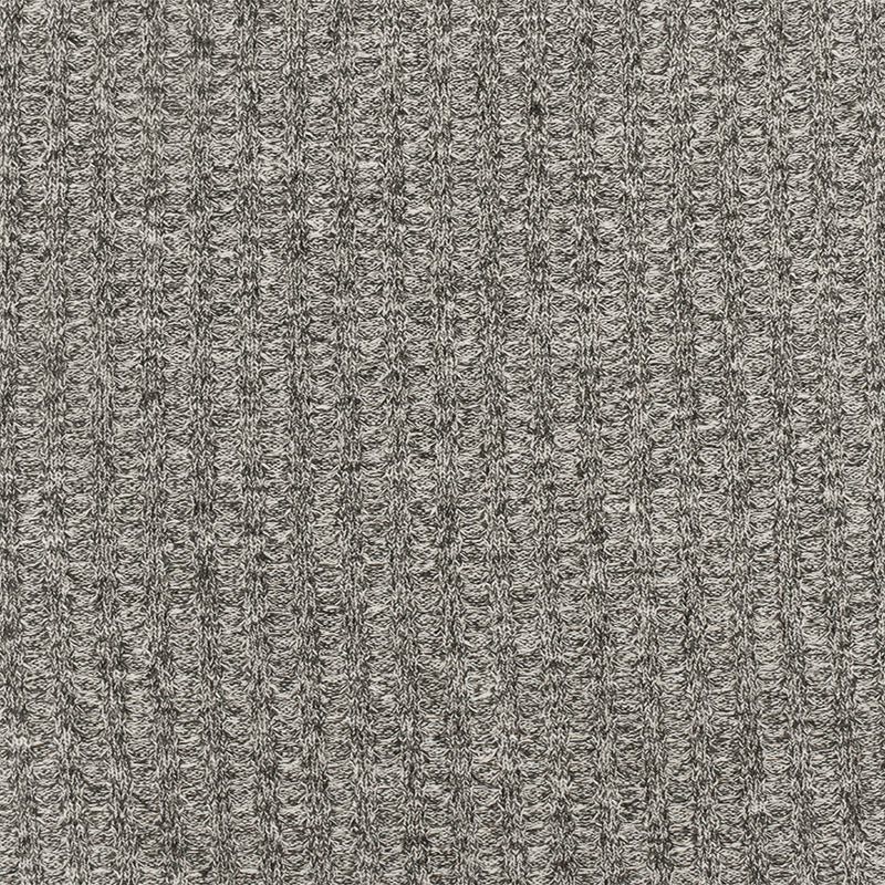 Nature Black-White Texture Stretch Rib Waffle Knit Fabric