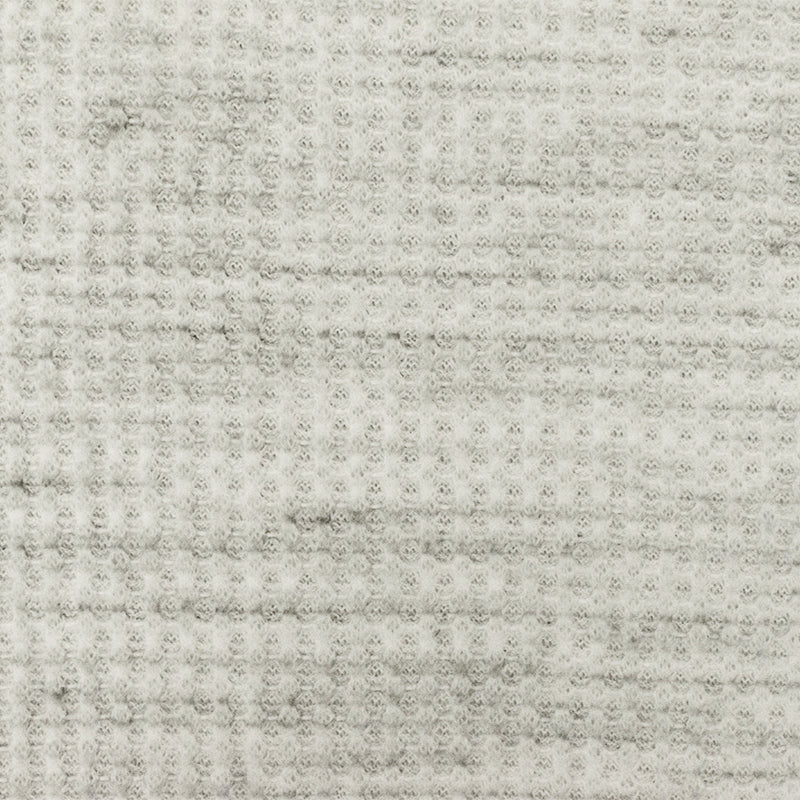 Dusty Ivory-Gray-Black Texture Stretch Poly Thermal Knit Fabric