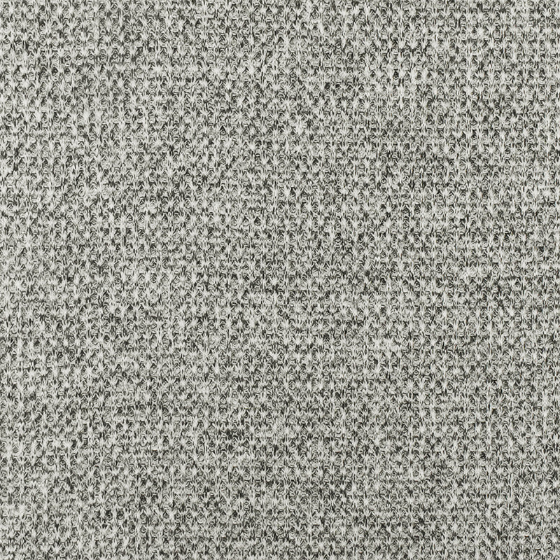 Pure White-Black Texture Stretch Thermal Knit Fabric