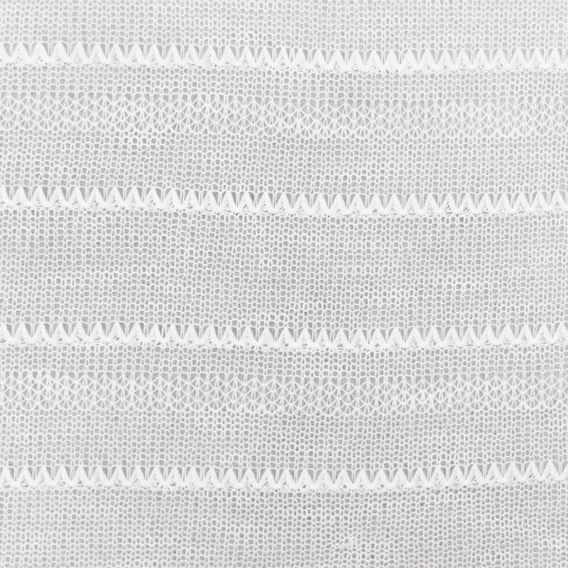 Simple White Zig Zag Stripe Poly Sweater Knit Fabric
