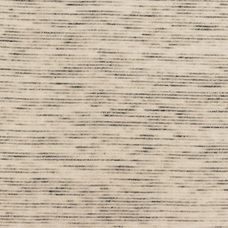 Light Beige-Black-Multi Slub Striped Stretch Rib Knit Fabric