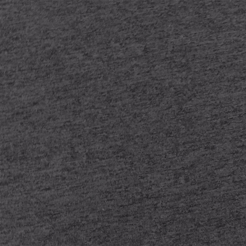Heather Charcoal Gray-Black Stretch Poly Jersey Knit Fabric
