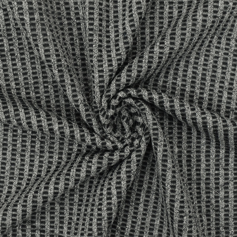 Shadow Gray-Black-White 3D  Mesh Stretch Knit Fabric