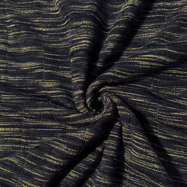 Navy Windowpane Burnout Jersey Knit Fabric