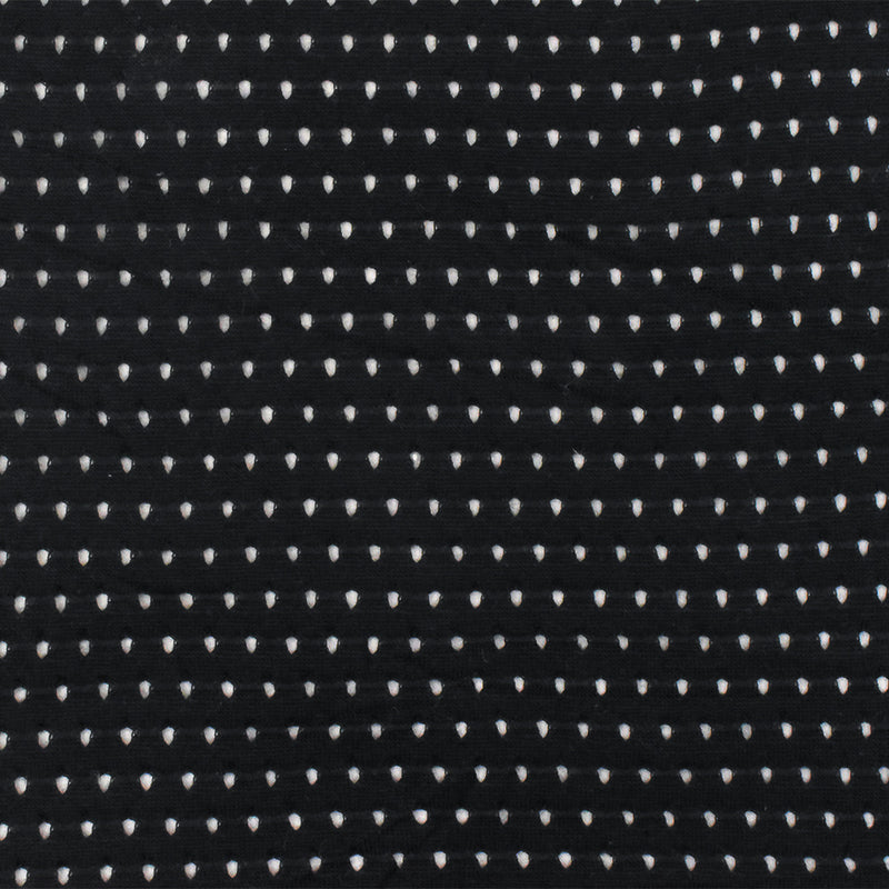 Black Solid Stretch Spandex Rayon Athletic Mesh Knit Fabric