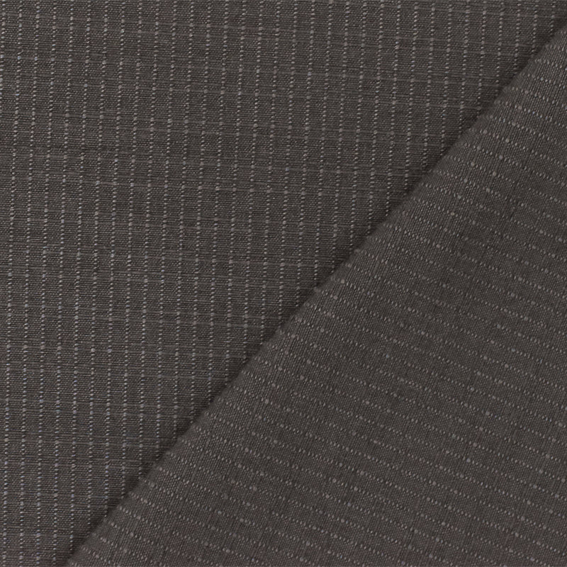 Gray Pinstripe Stretch Poly Spandex Jacketing Woven Fabric
