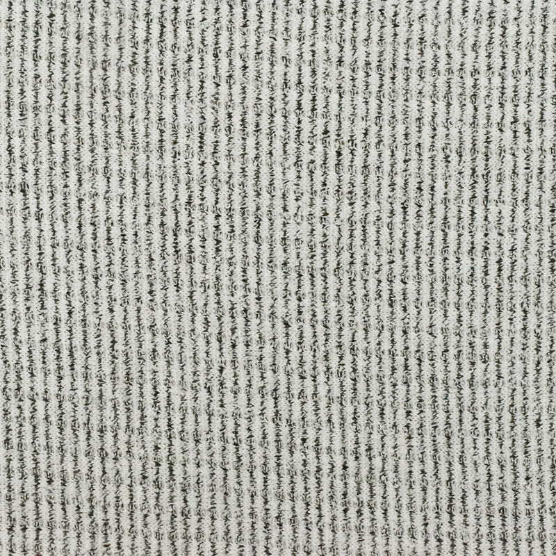 Snow White-Black Textured Stripe Stretch Rib Knit fabric