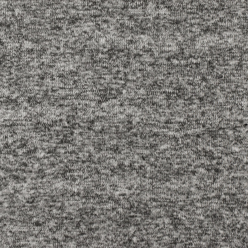 Matte White-Gray Texture Stretch Brushed Jersey Knit Fabric