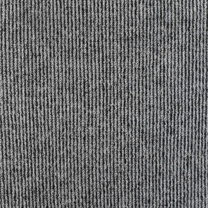 Simple-Black-White Texture Stretch Rib Knit Fabric