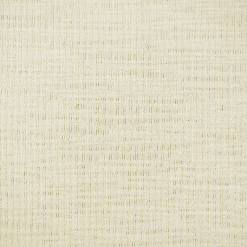 Off-White Poly Stretch Spandex Texture Slub Rib Knit Fabric