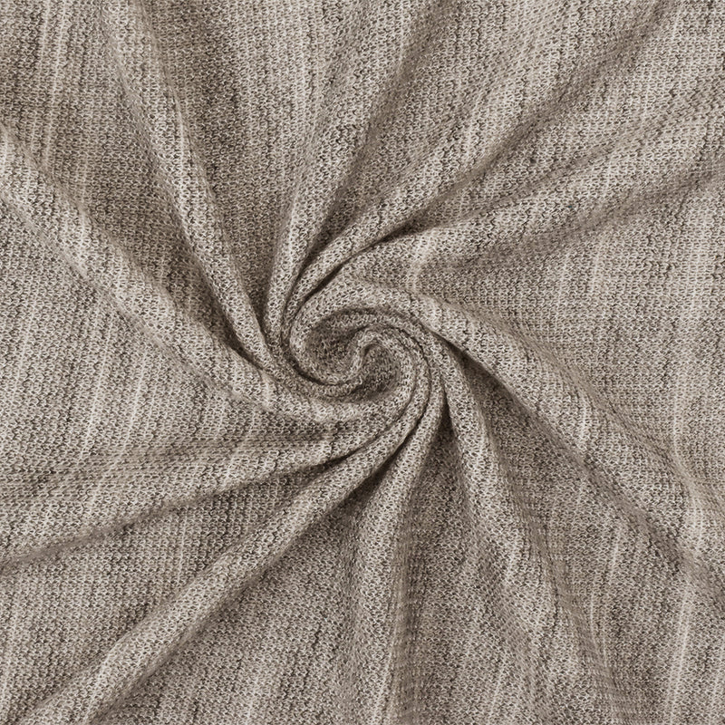 Light Beige-White-Gray Texture Poly Rayon Rib Knit Fabric