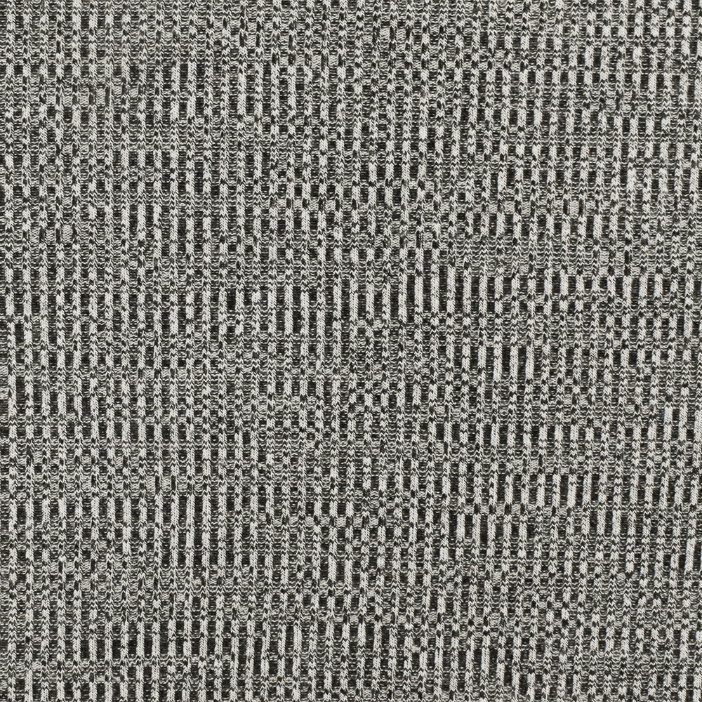 Ash White-Black Distorted Texture Stretch 2X2 Rib Knit Fabric – Fabric ...