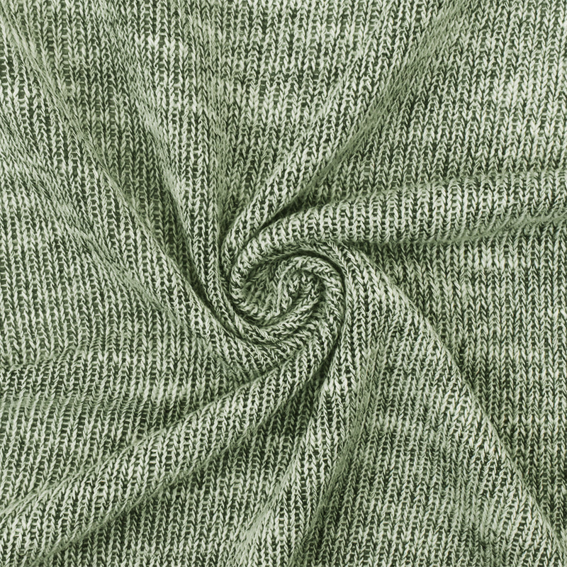 Mint Green-Black Texture Stretch Poly Spandex Jersey Knit Fabric
