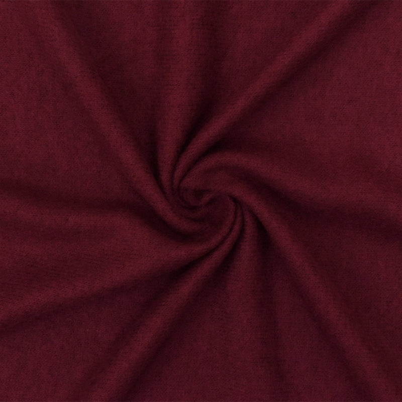 Cranberry Red Solid Stretch Brushed Jersey Knit Fabric