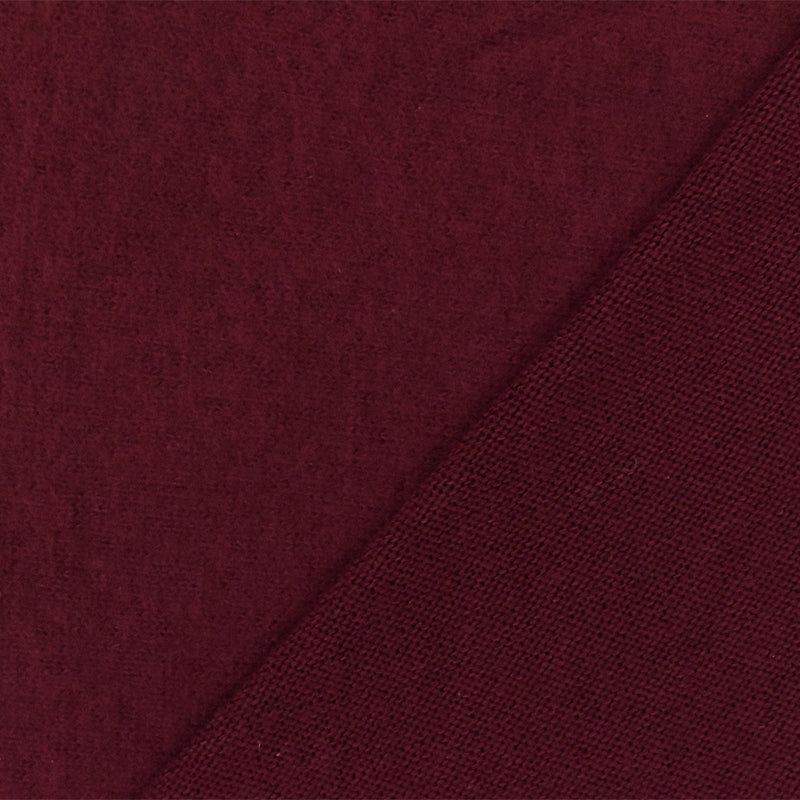 Cranberry Red Solid Stretch Brushed Jersey Knit Fabric