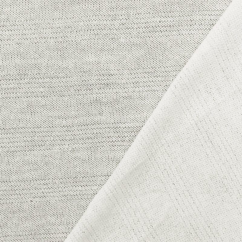 Mist Ivory Striped Stretch Jersey Knit Fabric
