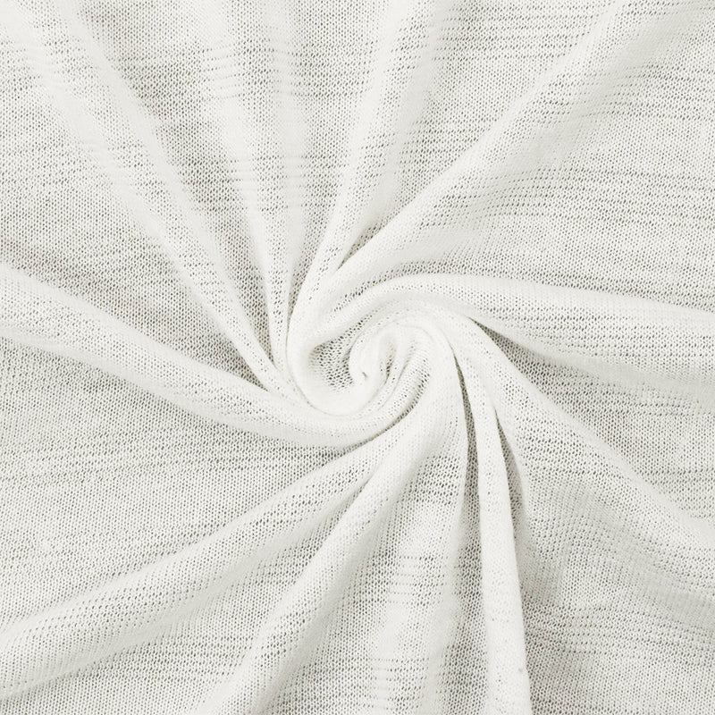 Mist Ivory Striped Stretch Jersey Knit Fabric