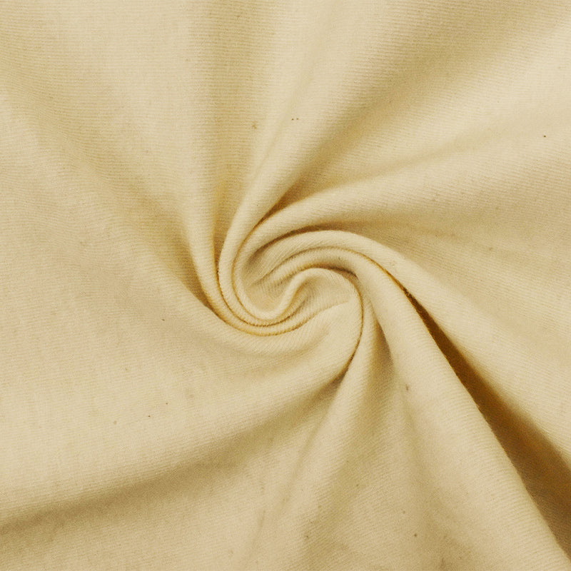 Vintage Beige Solid Stretch Cotton Jersey Knit Fabric