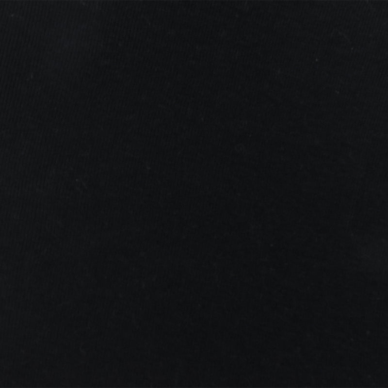 Basic Black Solid Stretch Rayon Rib Knit Fabric