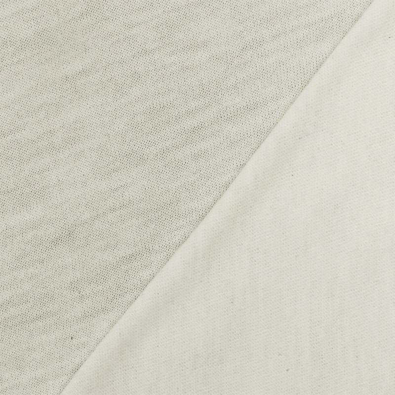 Rice White Stretch Poly Jersey Knit Fabric