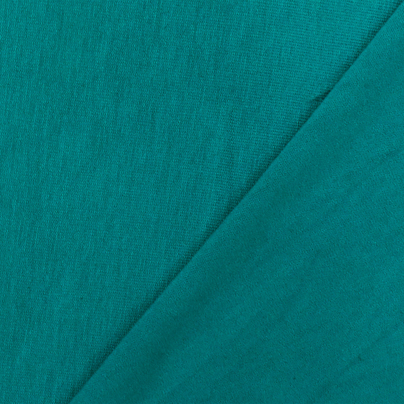 Carol Teal Solid Stretch Rayon Jersey Knit Fabric