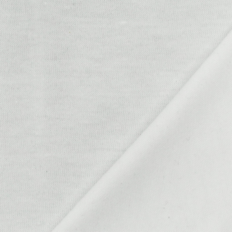 1 1/2 YD PC-Just White Solid Stretch Rayon Jersey Knit Fabric