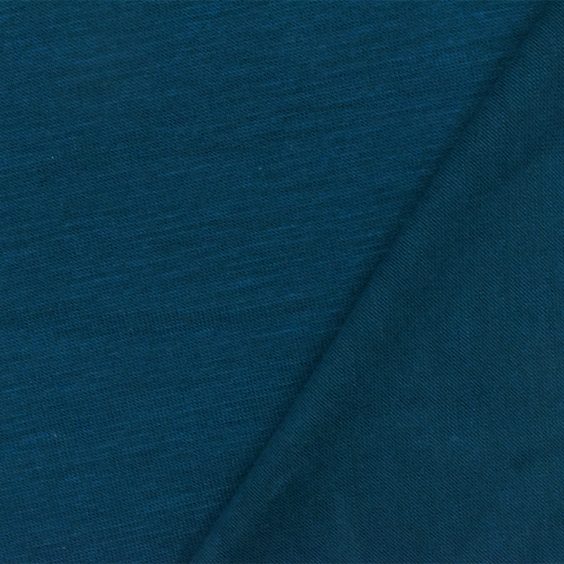 Knight Teal Solid Stretch Rayon Jersey Knit Fabric