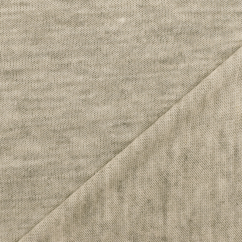 Slightly Beige-Gray-Ivory Slub Stretch Rayon Jersey Knit Fabric