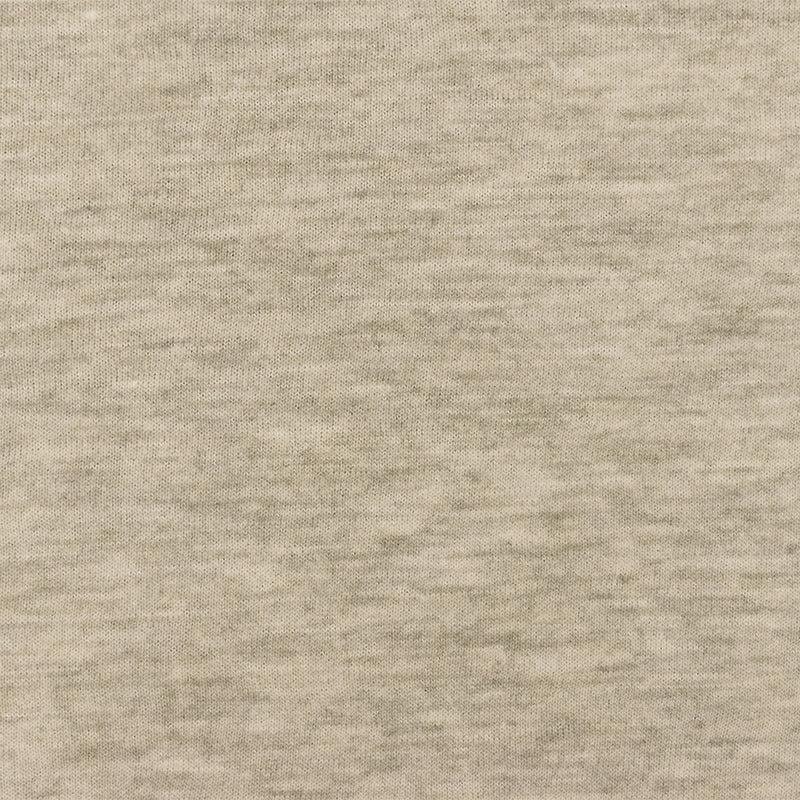 Slightly Beige-Gray-Ivory Slub Stretch Rayon Jersey Knit Fabric