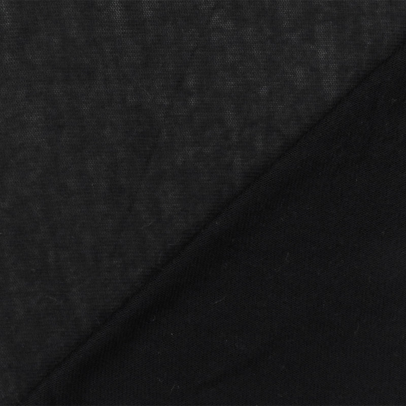 Casino Black Solid Stretch Rayon Tissue Jersey Knit Fabric