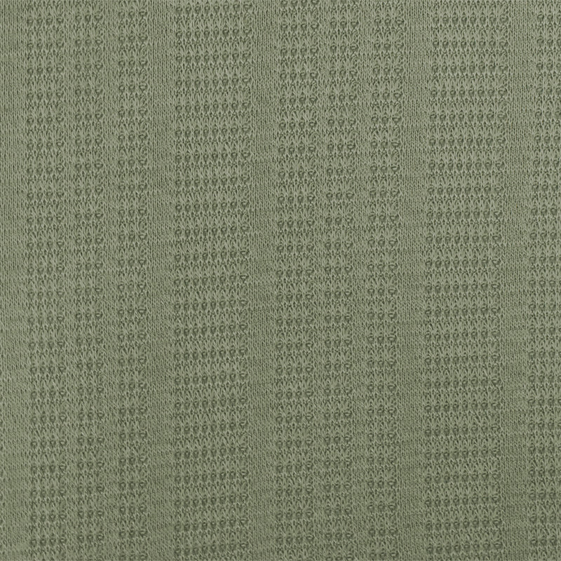 1 1/2 YD PC-Sage Green Texture Stripe Stretch Sweater Knit Fabric