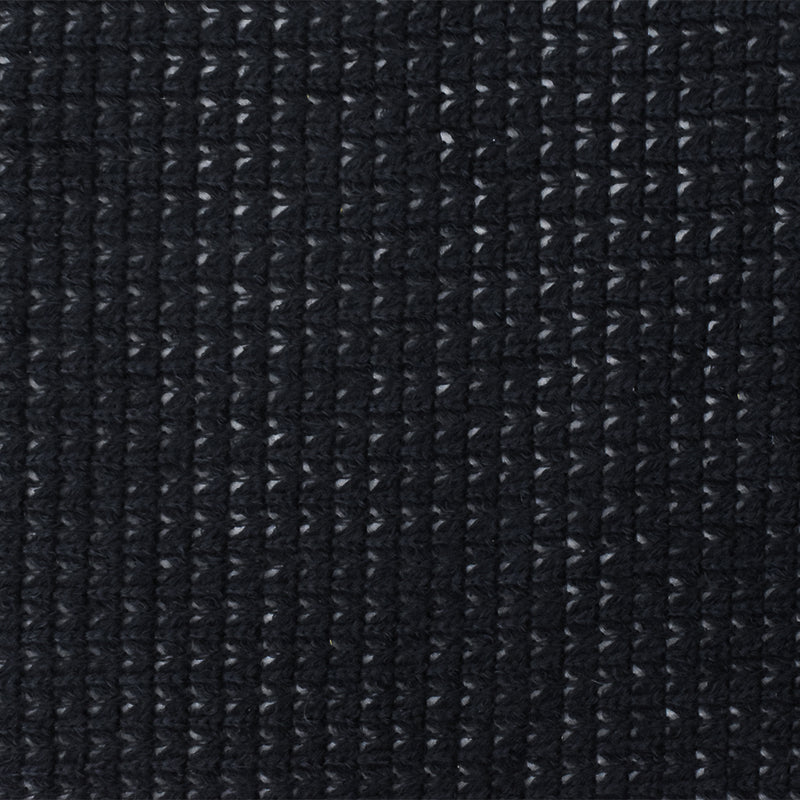 Black Solid Stretch Poly Blend Thermal Sweater Knit Fabric