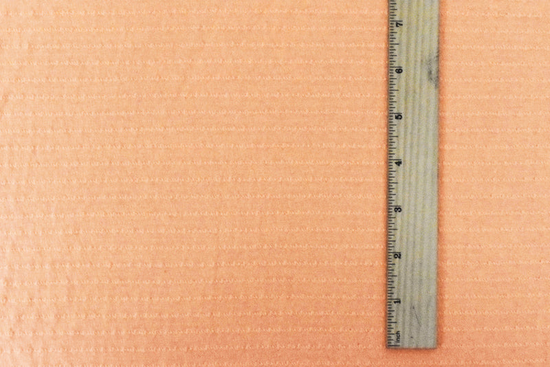 Orange Texture Stripe Stretch Jersey Knit Fabric
