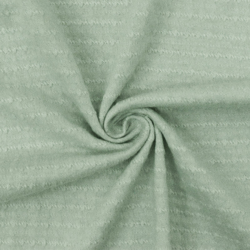 Fog Green Texture Stripe Stretch Jersey Knit Fabric
