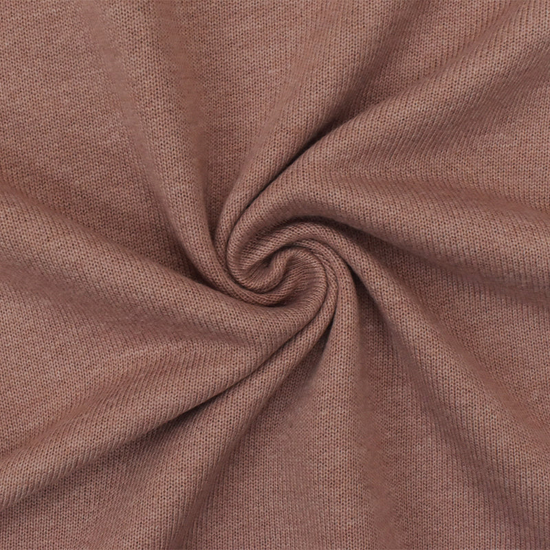 2 1/2 YD PC-Vintage Rose Pink Solid Stretch French Terry Knit Fabric