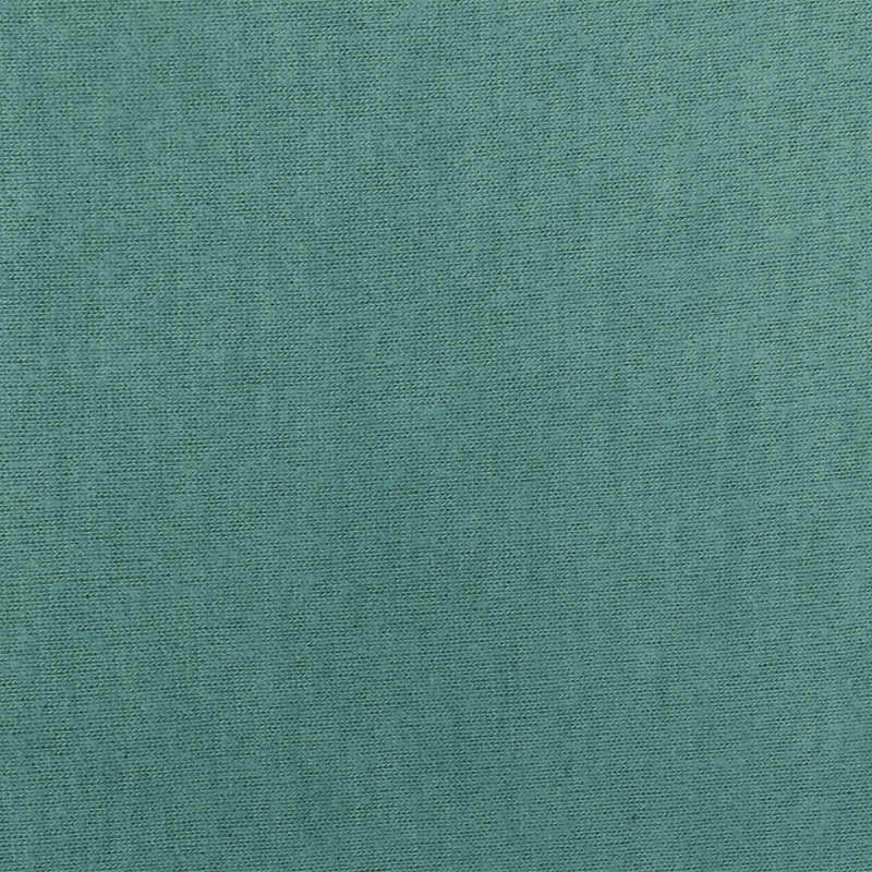 Verdigris Teal Solid Stretch Brushed Jersey Knit Fabric