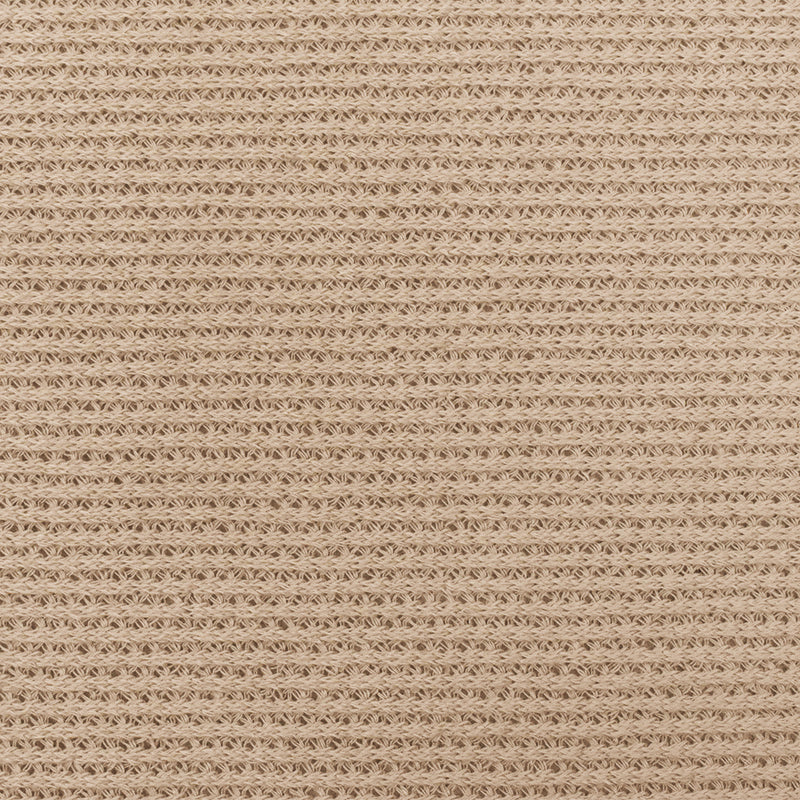Beige Solid Stretch Poly Spandex Sweater Knit Fabric