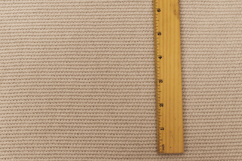 Beige Solid Stretch Poly Spandex Sweater Knit Fabric