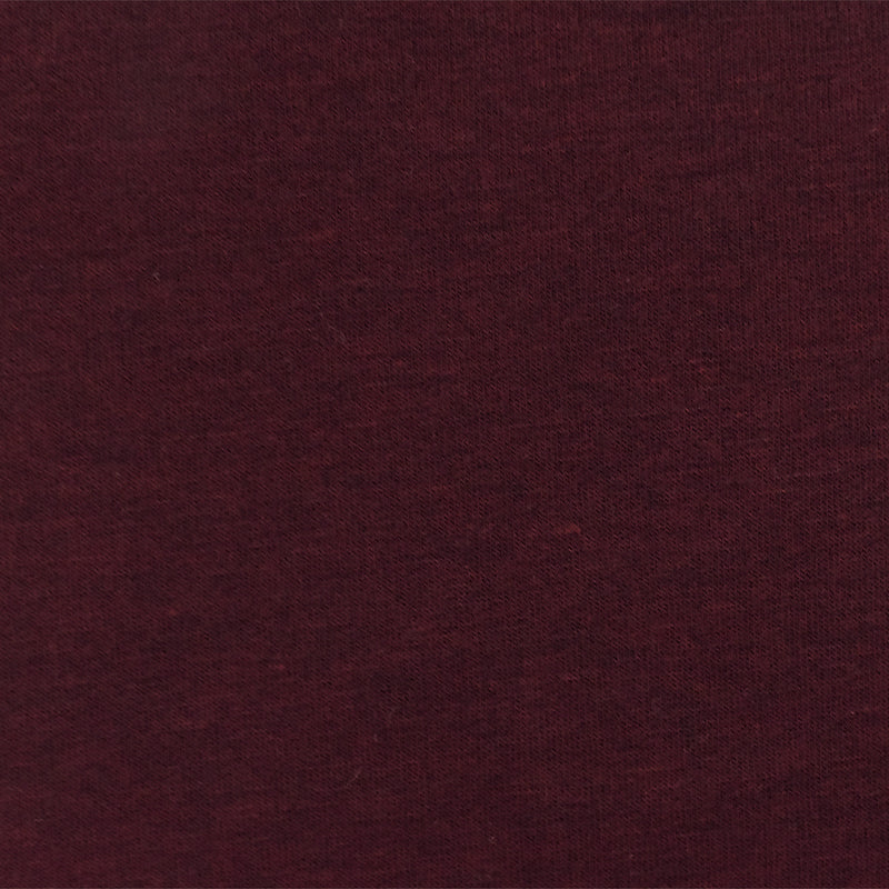 Dark Burgundy Red Texture Stretch Baby French Terry Knit Fabric
