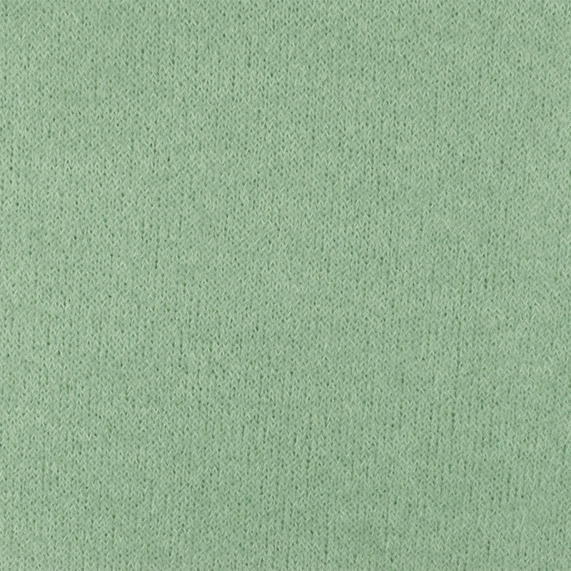 Sugar Cream Green-White Texture Stretch Poly Jersey Knit Fabric