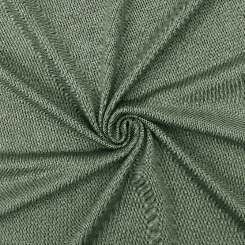 1 YD PC-Succulent Green Solid Stretch Rayon Jersey Knit Fabric