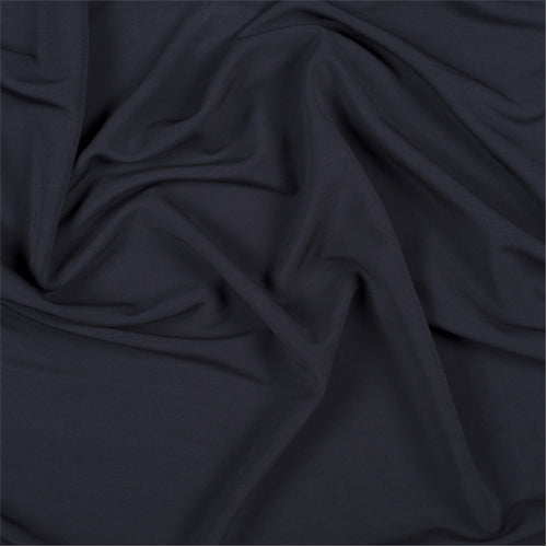 Runway Silks Midnight Navy Matte Jersey Fabric - Reorderable