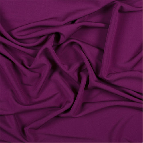 Runway Silks Magenta Matte Jersey Fabric - Reorderable