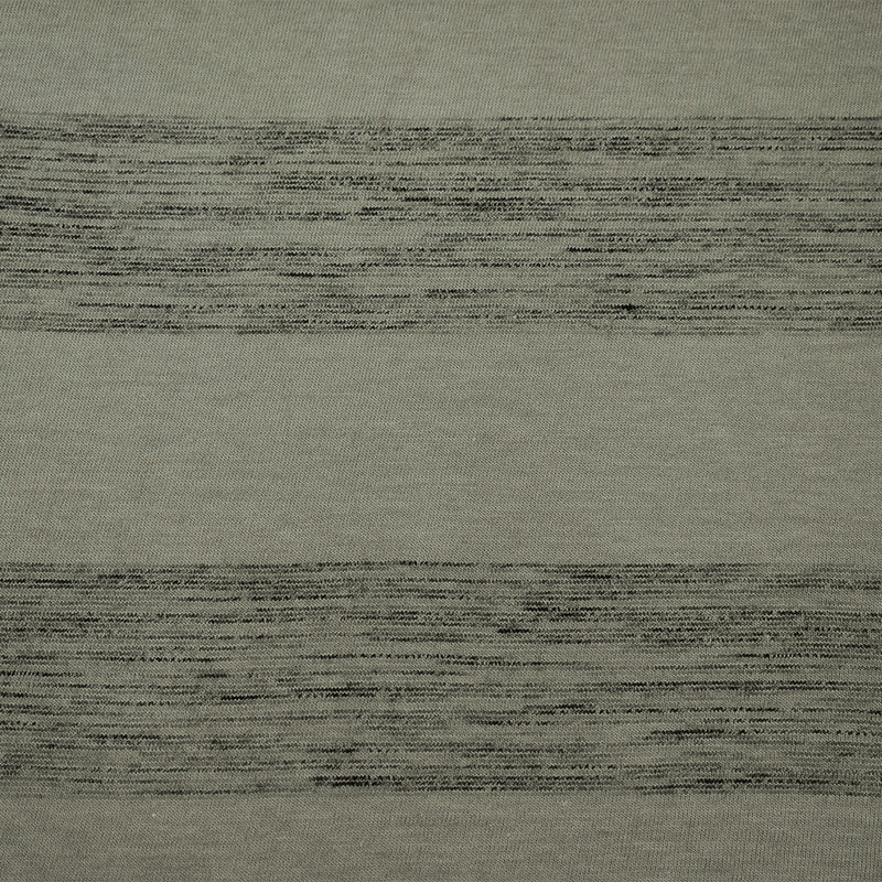 Gray-Black Cotton Stretch Spandex Texture Stripe Jersey Knit Fabric