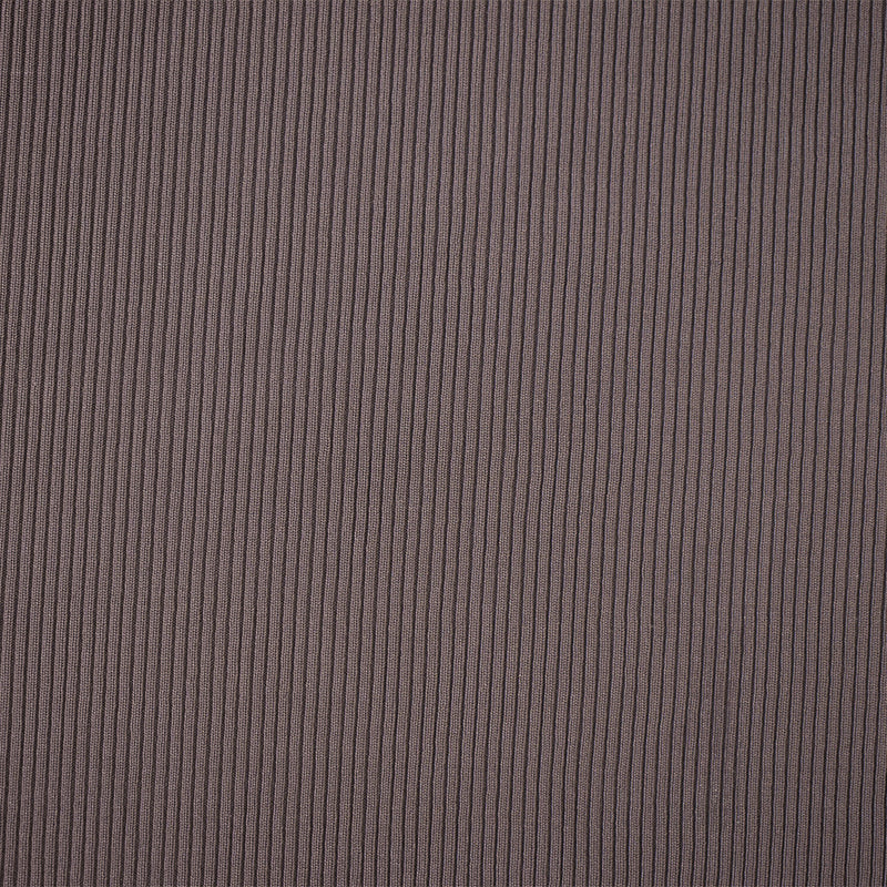 Brown Nylon Stretch Spandex 2x2 Rib Knit Fabric