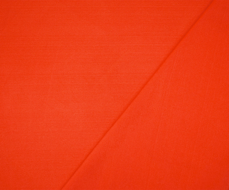 Orange Solid Nylon Stretch Spandex Swimwear Knit Fabric