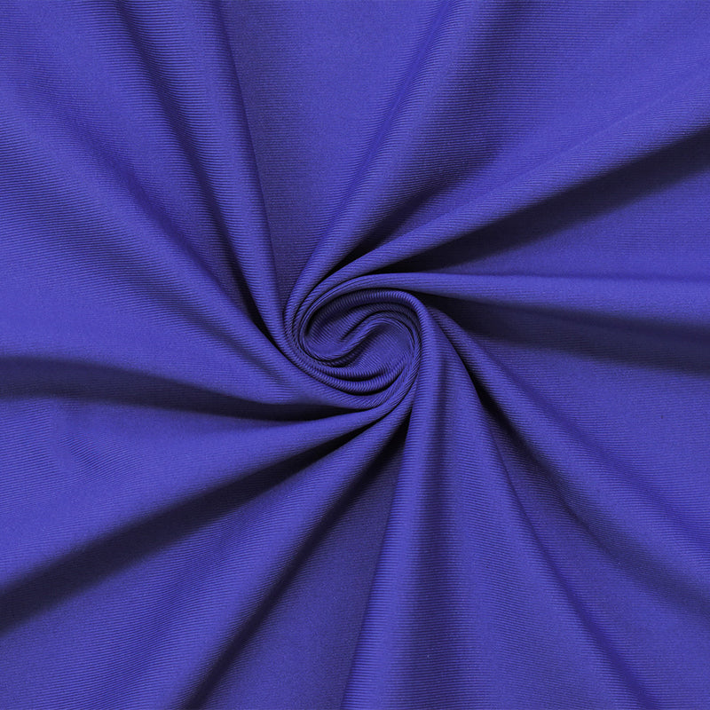 Blue Nylon Stretch Spandex Solid Tricot Activewear Knit