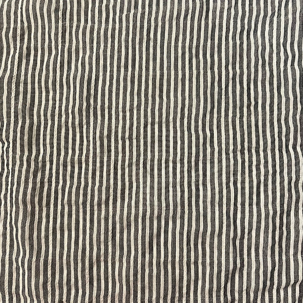 Black and White Stripe Seersucker Lawn Fabric